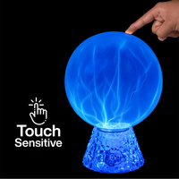 Lumière décorative originale, ambiance mystique intelligente, offres spéciales sur les sphères plasma, plus de sphères plasma USB magiques de 5 pouces