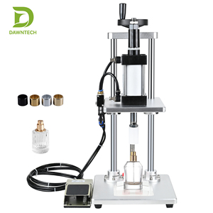 Machine de capsulage pneumatique de bureau pour flacons de parfum, pots cosmétiques, boîtes de lait en poudre, bouteilles d'huile, scelleuse de bouteilles en verre, aluminium - Product Image 2