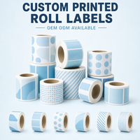 Rouleaux d'étiquettes autocollantes personnalisées, imprimées en couleur, laminées mat, amovibles, pour l'emballage des bouteilles, des bocaux, de la vente au détail
