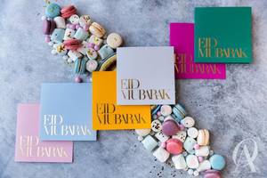 Luxury <strong>Eid</strong> Mubarak <strong>Card</strong> for <strong>Eid</strong> Gifts and <strong>Eid</strong> Hampers Muslim Islamic Greeting <strong>Cards</strong> with Gold Foil Thank You <strong>Card</strong> Purchase - Product Image 2