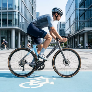 Cina origine 700c 2.125 strada pneumatico della bicicletta 21 velocità telaio in fibra di carbonio 700C lega hybrid mens della bicicletta della strada hybrid bike bicicletta - Product Image 2