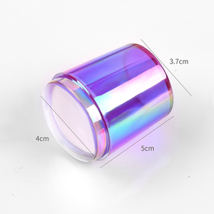 Misscheering Aurora couleur clair gelée <span class=keywords><strong>Silicone</strong></span> <span class=keywords><strong>Nail</strong></span> <span class=keywords><strong>Art</strong></span> Stamper avec strass 3.8cm ongles timbre outils d'estampage pour ongles français - Product Image 6