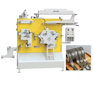 Machine d'impression flexographique automatique à grande vitesse (60 m/min) pour rubans de bijoux, de gâteaux, de bonbons, de satin, de gros-grain, de soie et d'étiquettes - Product Image 1