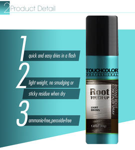 Vente en gros d'usine Marque privée TOUCHCOLOR Couvre-racines temporaire <span class=keywords><strong>Spray</strong></span> de couleur pour <span class=keywords><strong>cheveux</strong></span> noir - Product Image 3