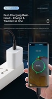Câbles de charge pour téléphone portable 1M 2M 3M PD 60W en PVC et nylon tressé USB-C vers Type-C 3A Charge rapide Synchronisation des données