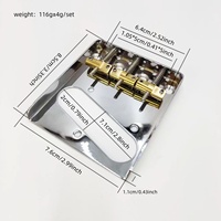 6-String TL Cylindrical Brass Bridge Three-sided Pickup & Tension Plate Full Set Electric Guitar Accessories