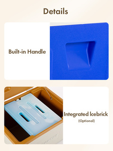 Glacière portable de 30 L pour l'extérieur avec isolation en mousse PU pour pique-nique - Product Image 3