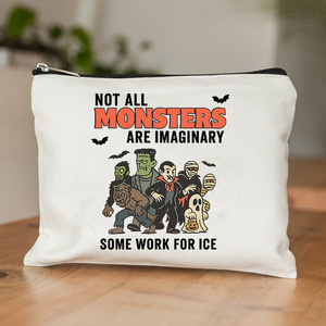 1 pcczvintage Monster Mash borsa per il trucco liberale, decorazioni per la doccia da sposa, regali di fidanzamento nuziale addio al nubilato - Product Image 1