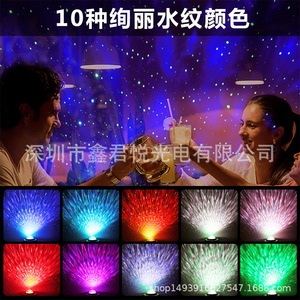 Projecteur d'étoiles USB avec télécommande, lampe musicale RGB, lumière de nuit colorée pour la décoration de la salle de fête - Product Image 2