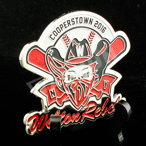 Insignias de solapa profesionales personalizadas, al por mayor, con purpurina, de béisbol - Product Image 2