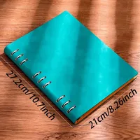 Cuaderno Premium Personalizable B5 de 9 Anillas, Multifuncional, Elegante, de Cuero PU, para Oficina, Papelería, Regalo Duradero