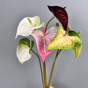 Kewei T732 Bán Chạy nhất bất động cảm ứng nhân tạo <span class=keywords><strong>anthurium</strong></span> số lượng lớn bán buôn hoa cho tổ chức sự kiện Đảng trang trí nội thất - Product Image 6