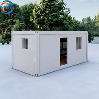 WinFair Maisonnette Modulaire Préfabriquée Pliable Moderne de 20 pieds avec Salle de Bain pour l'Albanie, Montage Rapide en 4H, Prix Abordable