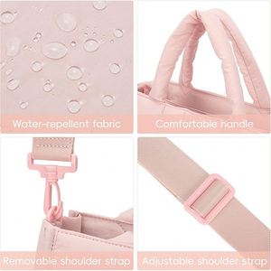 Sac bandoulière matelassé grande capacité tendance, sac à main portable style doudoune pour femme - Product Image 4