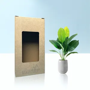 環境にやさしい段ボール段ボール折りたたみプランターボックスcajas de carton para plantas shipping mailer box for pots plants