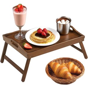 Outdoor <b>Foldable</b> <b>Wooden</b> <b>Table</b> Rectangular Natural Wood Color For Laptop And Outdoor Use - Product Image 3