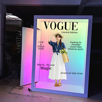 Boîte photo pliable de haute qualité pour événements, en plastique métallisé, portable, pour fêtes