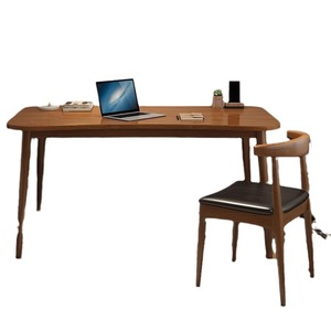 Solid Wood <b>Desk</b> Nordic Style 80cm100cm120cm140cm <b>Simple</b> Design For Bedroom Home Office Study <b>Desk</b> - Product Image 5