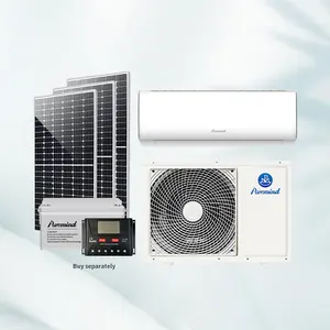 48V 12000Btu Puremind Supplier Solar AC Air Conditioner Off Grid Hybrid Solar Airconditioner For Homes Money Saving Wholesale
