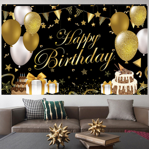 Conception de ballons d'anniversaire Amazon bannière décorations de fête ensemble décoration joyeux anniversaire toile de fond - Product Image 4