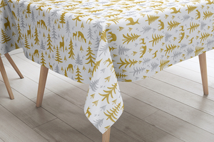 Hipeas personalizzato rettangolo PE tovaglia di plastica impermeabile <span class=keywords><strong>buon</strong></span> <span class=keywords><strong>natale</strong></span> Design per la decorazione della tavola di <span class=keywords><strong>natale</strong></span> - Product Image 3