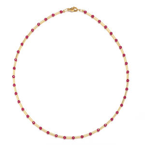 <span class=keywords><strong>Rosso</strong></span> <span class=keywords><strong>rubino</strong></span> naturale gemma sfaccettate taglio gemme sciolte perle di pietra naturale per la realizzazione di belle collane di gioielli - Product Image 6