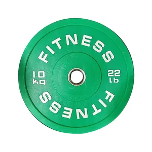 5 To 25 kg Bumper Plate Color Customizable logo rubber iron Competition Barbell plates Fitness Equipment Free Weight Plate