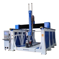 Machine de découpe CNC 5 axes pour le bois 2x4, pour la fabrication de sculptures 3D en mousse EPS, de moules pour voitures et bateaux