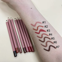Crayon à lèvres nude de haute qualité, fini mat, bois brun rose, 8 couleurs, emballage discret, marque privée