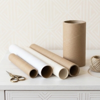 Bobine en papier kraft haute résistance à l'écrasement, vide, 34 x 2 x 305 mm, pour enroulement de câbles, tube en carton robuste