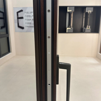 Porte en aluminium moderne pour hôtel, sur mesure, de haute qualité, norme canadienne 2025, en gros, par Huasin
