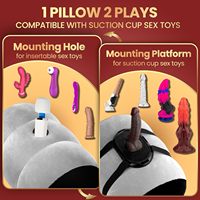 Support de gode à ventouse avec oreiller gonflable pour meubles, pour couples, jouets sexuels, support pour gode, selle de chaise