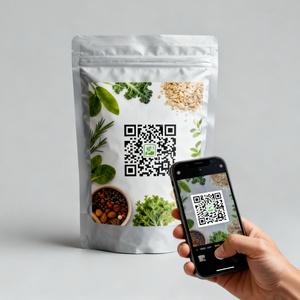 Bolsas de Plástico Impresas Personalizadas con Código QR para Seguridad Alimentaria Orgánica, Diseño Interactivo, Rastreo Inteligente y Embalaje - Product Image 2