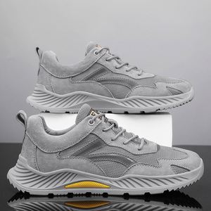 Men's New Spring Sneakers Mesh Breathable Lightweight Lace-up Running Shoes Soft-soled Casual Shoes - Product Image 2