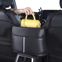 Organisateur de siège de voiture, boîte de rangement pour l'espace entre les sièges, sac de rangement multi-poches pour accoudoir de voiture avec porte-gobelet, pochette à mouchoirs, accessoires intérieurs de voiture