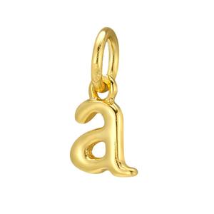 925 argento Sterling 26 lettere smalto lettere A-Z ciondoli ciondolo minuscolo ABC per fai da te nome personalizzato parola - Product Image 5