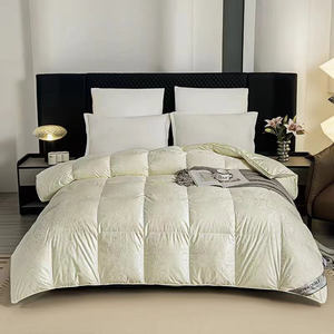 Piumini ad alta densità <span class=keywords><strong>di</strong></span> conteggio 90 piumini <span class=keywords><strong>di</strong></span> lusso <span class=keywords><strong>piumino</strong></span> d'oca Jacquard con trapunte invernali ispessite coperta stampata Edredones - Product Image 4