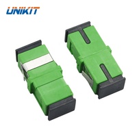Adaptador de acoplador óptico FTTH SC/APC SM Simplex, sin brida para conector rápido SC, adaptador de fibra óptica sin brida, superventas