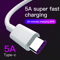 Personalizado 1m 2M 1,5 m 5A Usb a tipo C Cargador de teléfono móvil Carga rápida Datos blancos Cables Usb Precio de fábrica