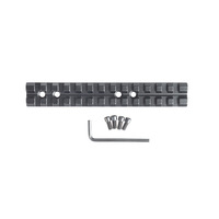 Base de Accesorios Universal Extendida de 13 Ranuras y 21 mm, Fabricada con Precisión en Aleación de Aluminio CNC, para Configuraciones de Caza con Múltiples Accesorios