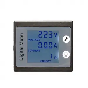 Wattmètre numérique LCD voltmètre panneau d'énergie AC220V 10A tension courant énergie électricité consommation compteur