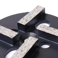Disques de meulage à liaison métallique à 6 segments pour meuleuse de sol en béton, outils abrasifs