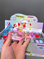 See Every Squeeze Clear Duck Vaseline Squishy avec des billes visibles