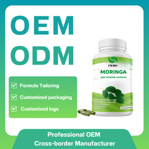 FM OEM/ODM Moringa Folha Pó Cápsulas 92 + Nutrientes e 46 Tipos de Antioxidantes Suporta Adulto Controle de Peso - Product Image 2