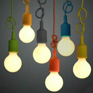Lámpara Colgante Minimalista Macaron E27 <span class=keywords><strong>de</strong></span> Silicona para Alimentos Frescos, Venta al por Mayor Transfronteriza Directa <span class=keywords><strong>de</strong></span> Fabricante, Colorida, Estilo Caramelo, Memphis - Product Image 4