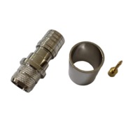 Connecteur coaxial QMA-C-J7D à bas prix, connecteur mâle QMA en laiton RF avec filetage pour RG8 RG213