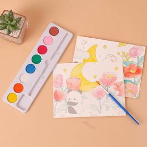 Ensemble de peinture à l'aquarelle pour enfants Bestline, 8 couleurs solides, boîte transparente, peinture <span class=keywords><strong>gouache</strong></span>, <span class=keywords><strong>poudre</strong></span> de 8 couleurs pour la peinture - Product Image 5