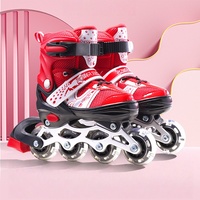 Patins à roulettes ajustables en PVC à une rangée pour enfants et adultes débutants, pour garçons et filles, sport de plein air, vente en gros