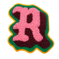 Patchs en chenille de haute qualité avec lettres en vieux anglais, 15 ans, patchs en chenille avec lettres, applique pour sweat-shirt