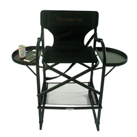 Chaise de maquillage professionnelle Onwaysports, chaise de réalisateur pliable haute pour maquilleur